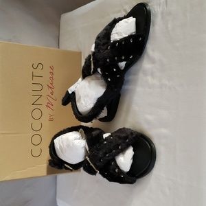 NEW Coconut By Matisse Ray Faux Fur Sandal